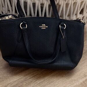 Coach Black Kelsey small leather bag